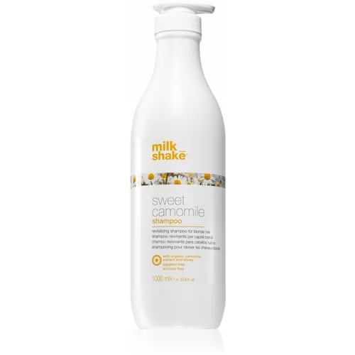Milk Shake Sweet Camomile šampon s kamilico za blond lase brez parabenov 1000 ml