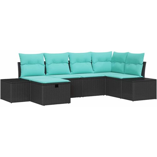 vidaXL Kavčna garnitura z blazino 7 pcs poli ratan, (5000137890) Cene