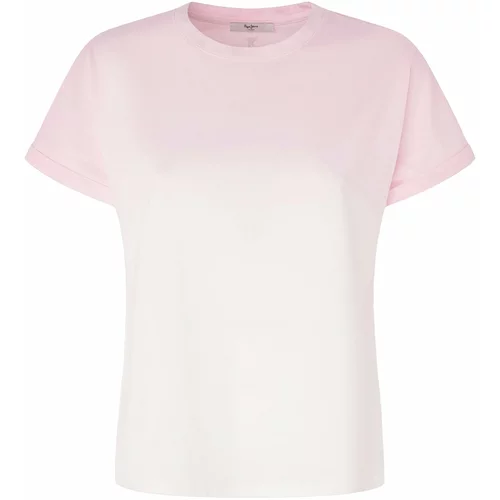 PepeJeans Majica 'LOURDES' roza / bijela