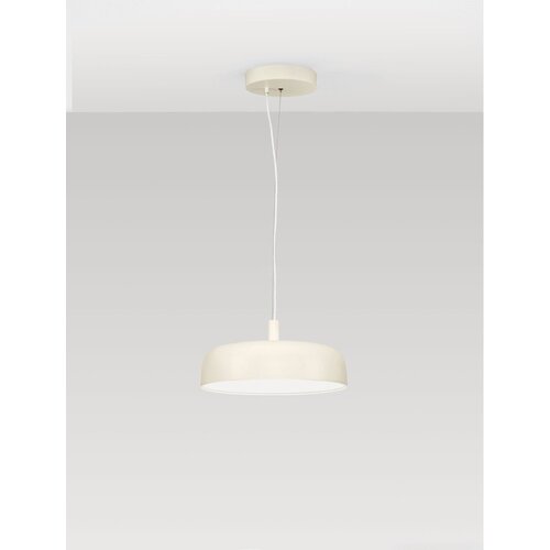 Nova Luce Kremno bela aluminijasta LED zatemnitvena viseča svetilka &amp;oslash; 40 cm Noelia &amp;ndash; Slike