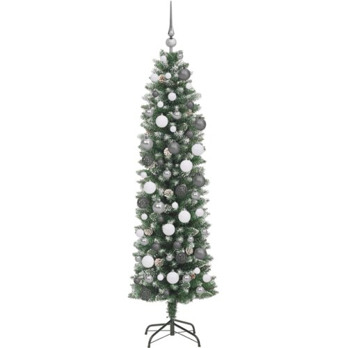  Umjetno vitko božićno drvce Zelena 180 cm PVC Slike