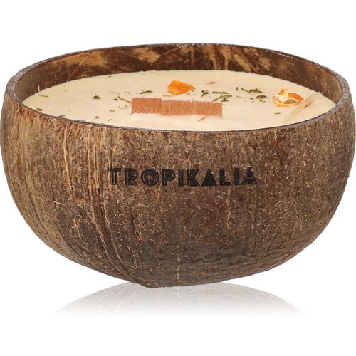 Tropicandle Sandalwood & Tangerine dišeča sveča z lesenim stenjem 350 ml Cene