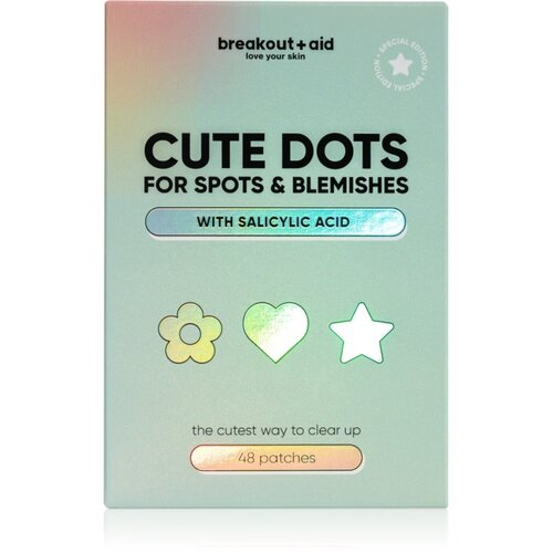 breakout + aid Cute Dots For Spots and Blemishes lokalna nega proti aknam s salicilno kislino 48 kos Cene