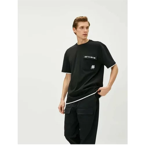 Koton Men's T-shirt Black 3sam10427hk