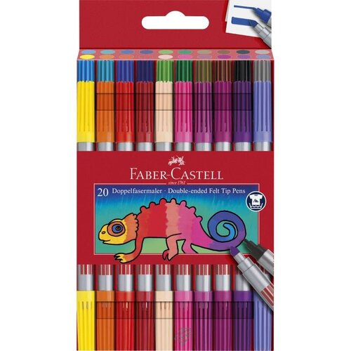 Faber-Castell FABER CASTELL Set &amp;scaron;kolskih flomastera sa dva vrha 20/1 151119 Slike