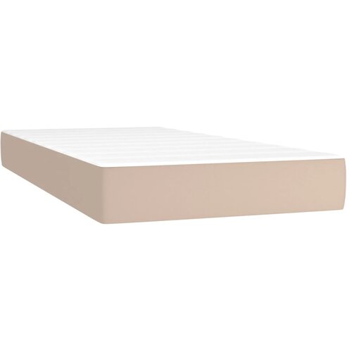  box spring madrac LED cappuccino 200x200cm umjetna koža Slike