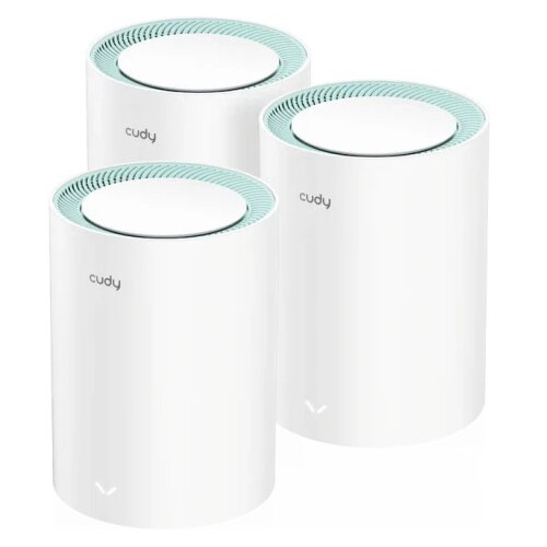 Cudy Whole Home Wi-Fi Gigabit Mesh System M1300 AC1200 Dual Band(3-Pack) Cene
