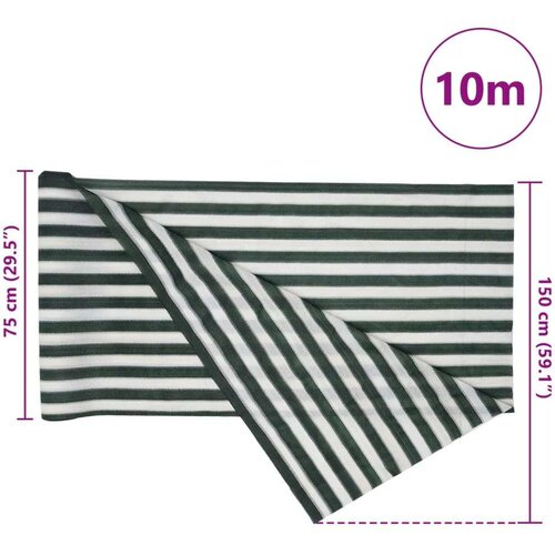VidaXL Mreža za privatnost zelena-bijela 1,5 x 10 m HDPE 195 g/m&amp;sup2; Slike