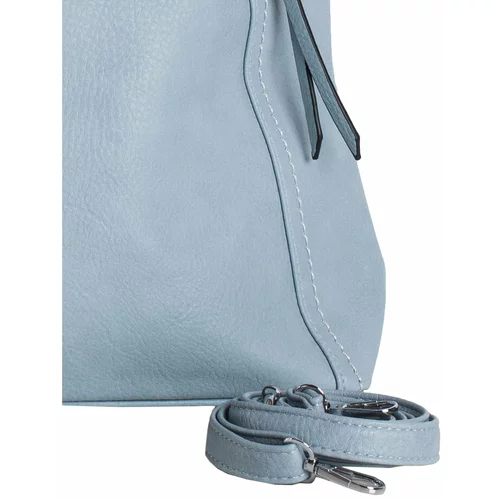 Fashion Hunters Light blue roomy eco leather shoulder bag