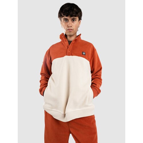 Santa Cruz Opus Dot Label Polar Half-Zip Pulover iz flisa baked clay / chalk Cene