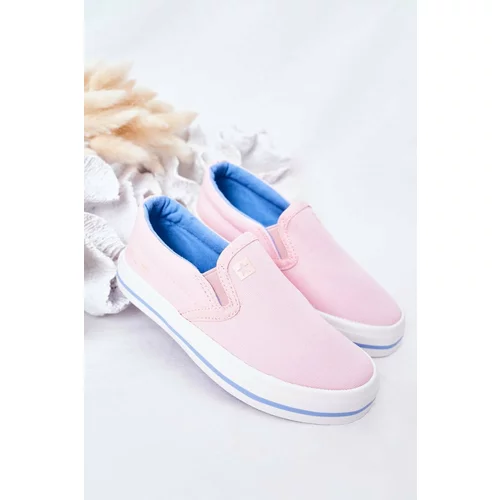 Big Star Children's Slip-On Sneakers HH374009 Pink
