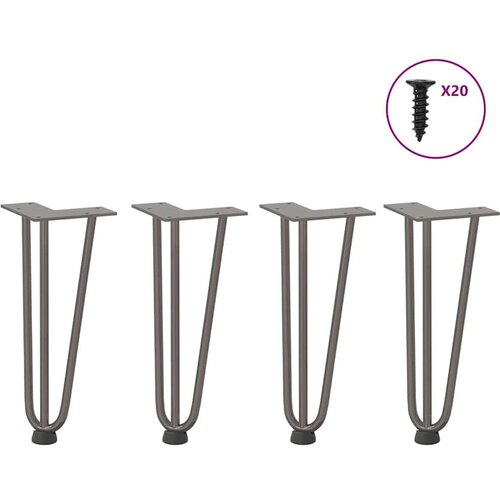VidaXL Noge za ukosnice za stolić za kavu 4 kom 30 cm puni čelik Slike