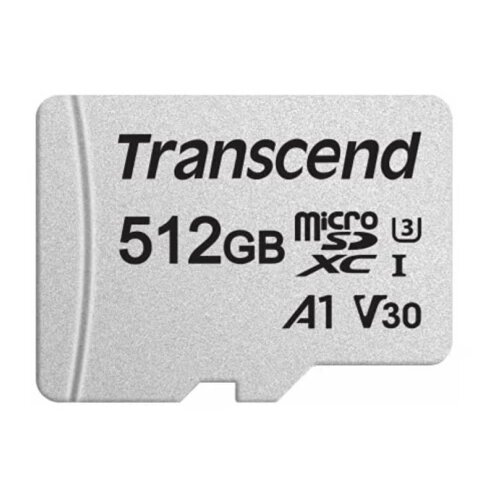 Transcend 512GB microsd w/ adapter, uhs-i U3 V30 A1, read/write up to 100/85 mb/s Slike