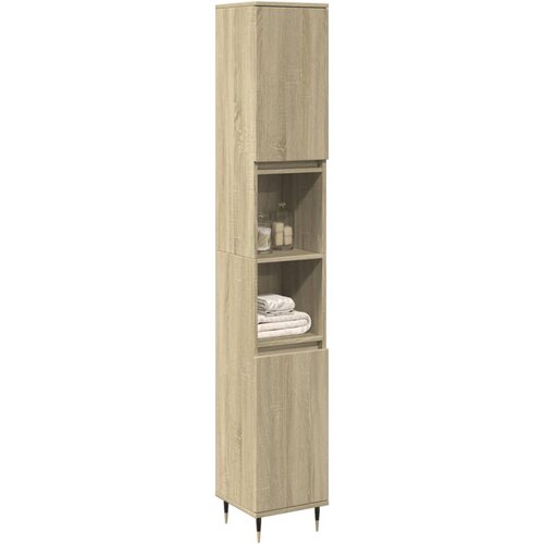 VidaXL Kopalni&amp;scaron;ka omarica sonoma hrast 30x30x190 cm inženirski les Slike