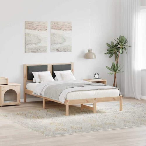  Krevetna konstrukcija s uzglavljem Tamno siva 120 x 200 cm Cijene