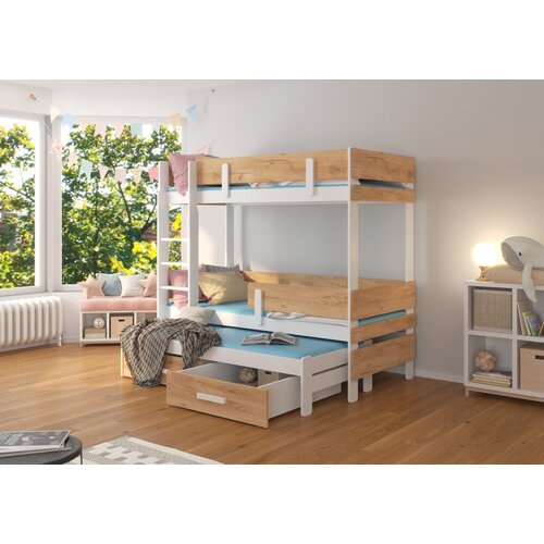 ADRK Troposteljna otro�ka postelja ETAPO 93 cm - BELA-ZLATI HRAST Cene