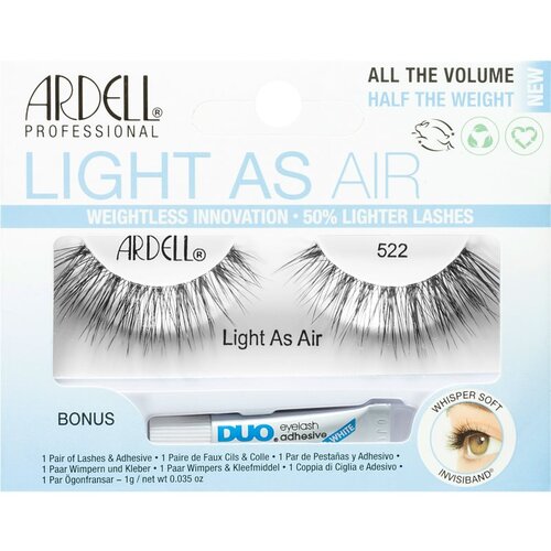 Ardell Light As Air 522 odtenek Black darilni set umetne trepalnice Light As Air 1 kos + lepilo za trepalnice Duo 1g Cene