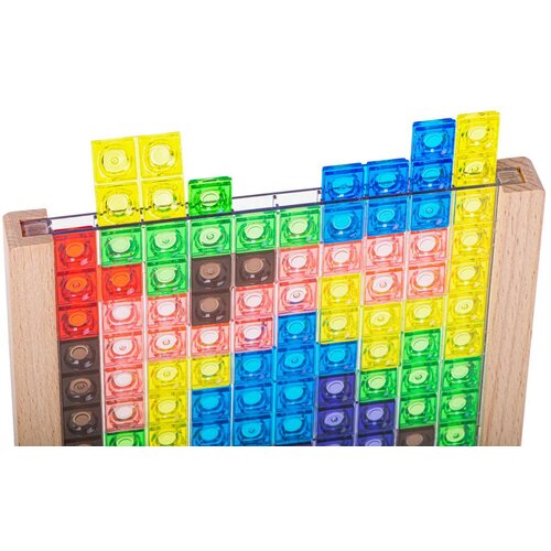 Montessori vertikalni tetris u drvenom okviru Slike