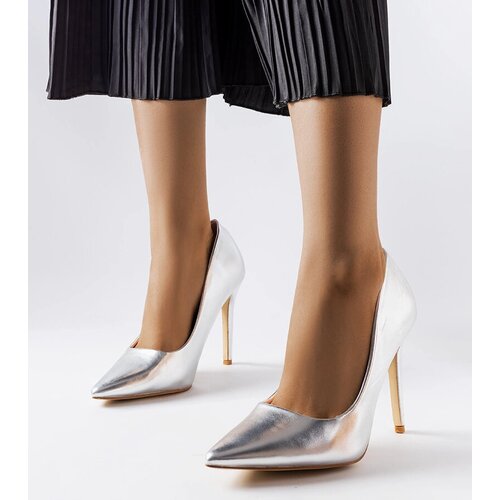 Gemre Silver Metallic Delis Stilettos Cene