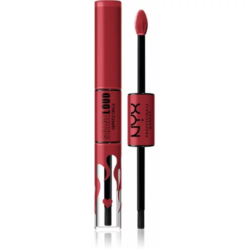 NYX Professional Makeup Shine Loud High Shine Lip Color tekoča šminka z visokim sijajem odtenek 34 Rebel In Red Serrano 6,5 ml