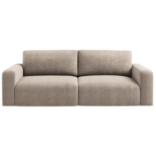 Makamii Bež sklopiva/s prostorom za odlaganje sofa od šenila 252 cm Kona – Cene