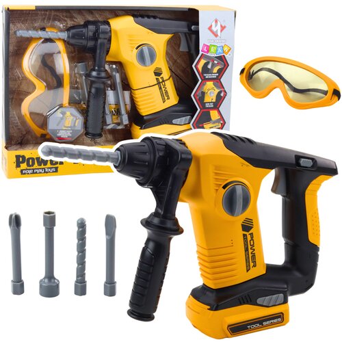  Dječja bušilica za igru s promjenjivim nastavcima i naočalama - žuta Cijene