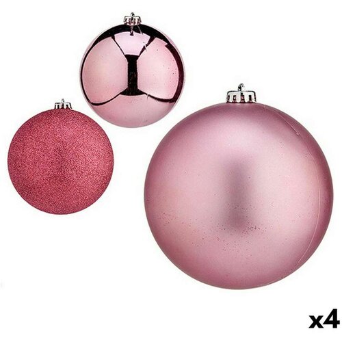  Set božićnih kuglica Roza 15 x 16 x 15 cm (4 kom.) Slike