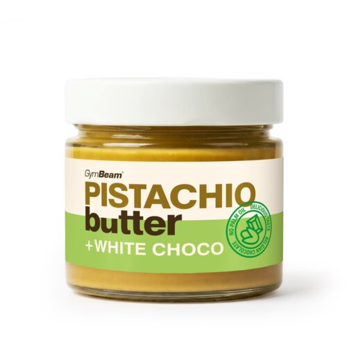 GymBeam Pistachio butter with white chocolate 220 g Cene