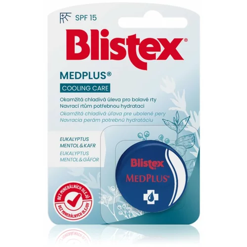 Blistex MedPlus hladilni balzam za izsušene in razpokane ustnice SPF 15 7 ml