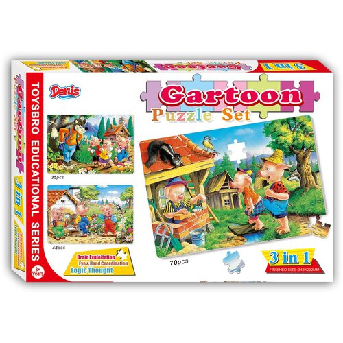 Slagalica Sestavljanka 3v1 Volk pra&amp;scaron;ički, (20825216) Slike