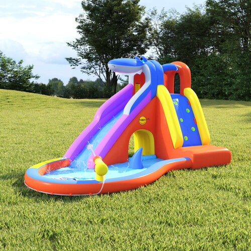 Happy Hop Napihljiv vodni tobogan z bazenom 450x320x240 cm PVC Slike