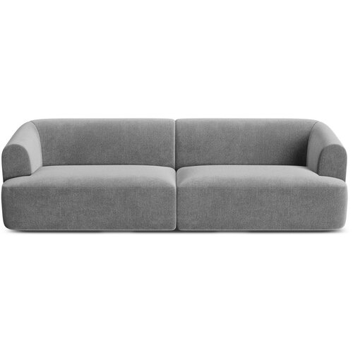 Cosmopolitan Design Svetlo siva žametna sedežna garnitura 255 cm Campi &amp;ndash; Slike
