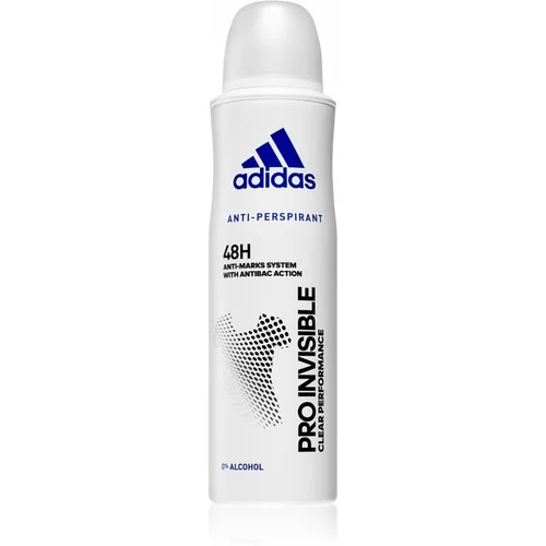 Adidas Pro Invisible antiperpirant protiv bijelih mrlja za žene 150 ml