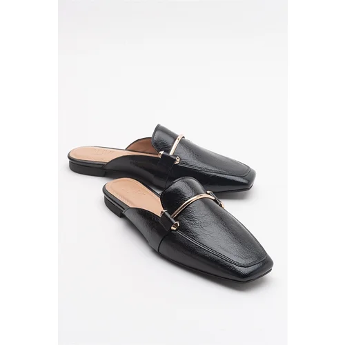 LuviShoes Ronda Black Women's Slippers