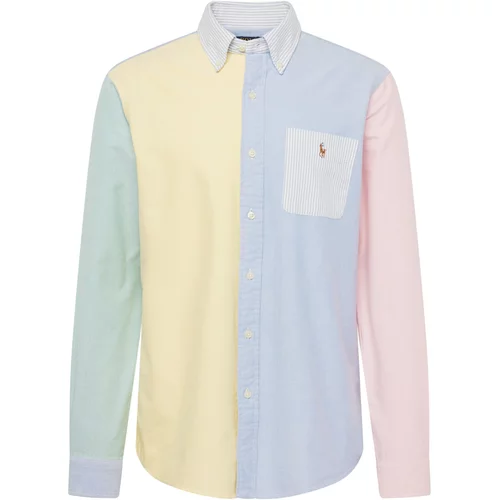 Polo Ralph Lauren Košulja svijetloplava / žuta / svijetlozelena / roza