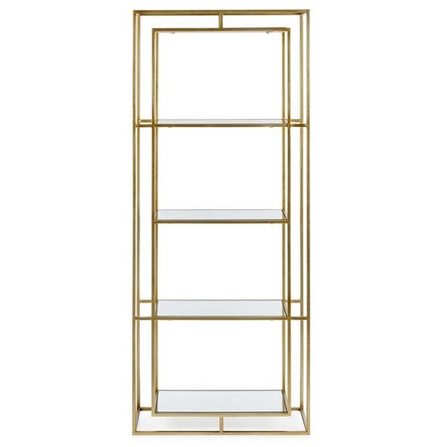 BIZZOTTO Željezna biblioteka u zlatnoj boji 68x172,5x28 cm Elenor &ndash; Cijene