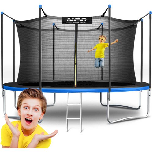  Vrtni trampolin Neo-Sport 14 ft / 435 cm s unutarnjom za&amp;scaron;titnom mrežom i ljestvama Slike