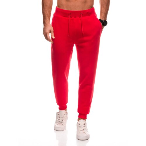 Edoti BASIC men&amp;#039;s uniform sweatpants joggers - red Slike