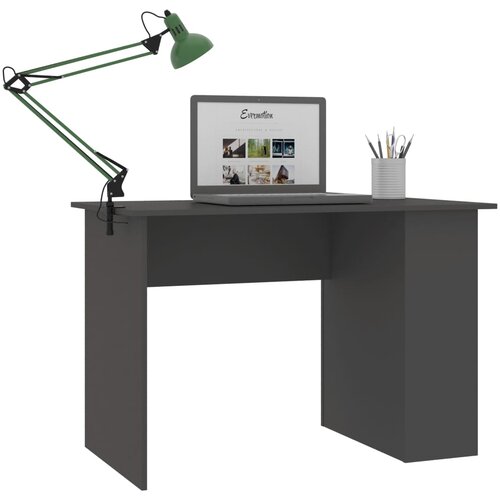  Radni stol sivi 110 x 60 x 73 cm od iverice Slike