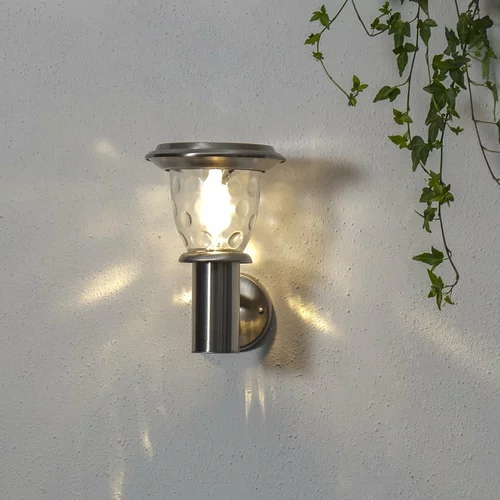 Star Trading Vanjska solarna LED zidna svjetiljka Piraeus, visina 27 cm
