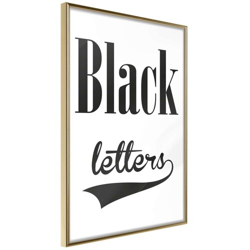  Poster - Black Lettering 20x30 Cene