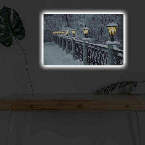 Wallity Slika sa LED osvetljenjem 4570KARDACT - 023, 45x70 cm Cene
