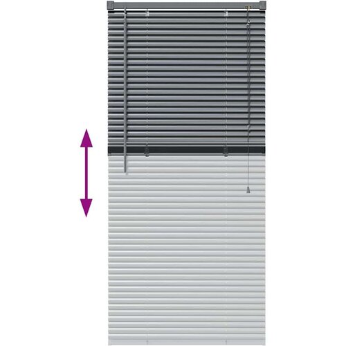  Zavjesa za prozor sa zavjesama Ostalo Tamnosiva 60 x 130 cm Aluminij Slike