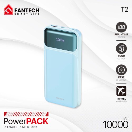 Fantech Power bank Prenosiva baterija T2 10000mAh QC/ PD/ 22.5W plavi Cene
