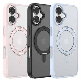 DEVIA Futrola Hard Case Eleguard Series Magnetic 360 Rotating Za Iphone 17 Roze Cene