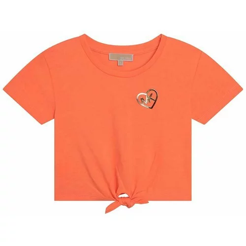 Michael Kors Otroška kratka majica oranžna barva