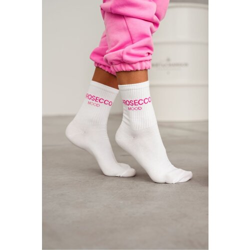 Milena Ladies Socks PROSECCO MOOD White Cene