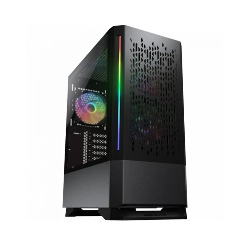 COUGAR GAMING COUGAR MX430 Air RGB PC Case, Mid Tower, Black Cene