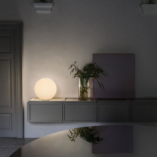 Ideal Lux - Stona lampa MAPA 1xE27/42W/230V prečnik 20 cm bela Slike