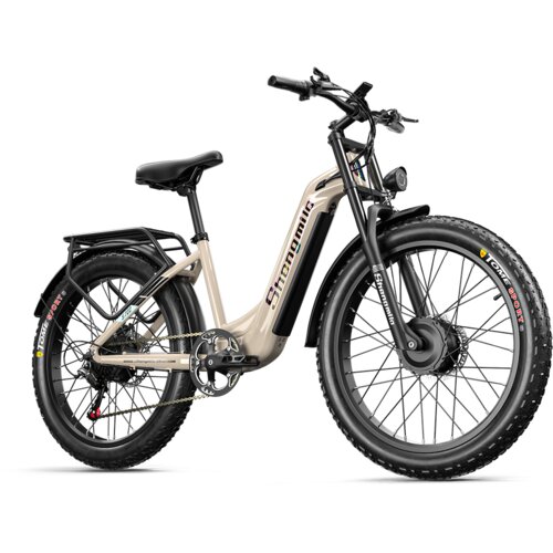 Shengmilo S700 2000W 26" Fat Bike - Električno Kolo s Prehodnim Okvirom in 17.5Ah Samsung Baterijo - Idealno za Mestne in Gorske Vožnje, (21621378) Cene